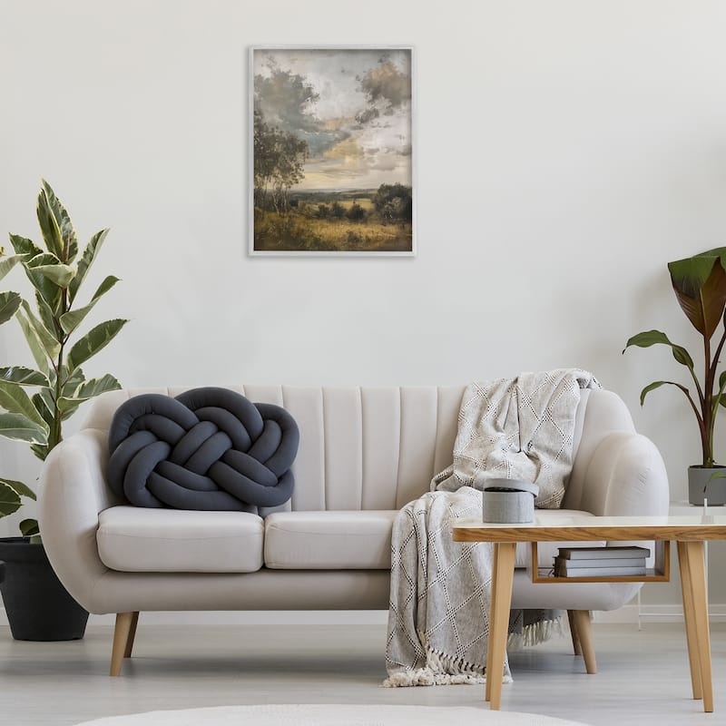 Stupell Rural Meadow at Dawn Framed Giclee Art Design By LSR Creative Studio