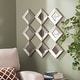 preview thumbnail 1 of 3, SEI Furniture Olivia Mirrored Squares Wall Sculpture - Antique Silver