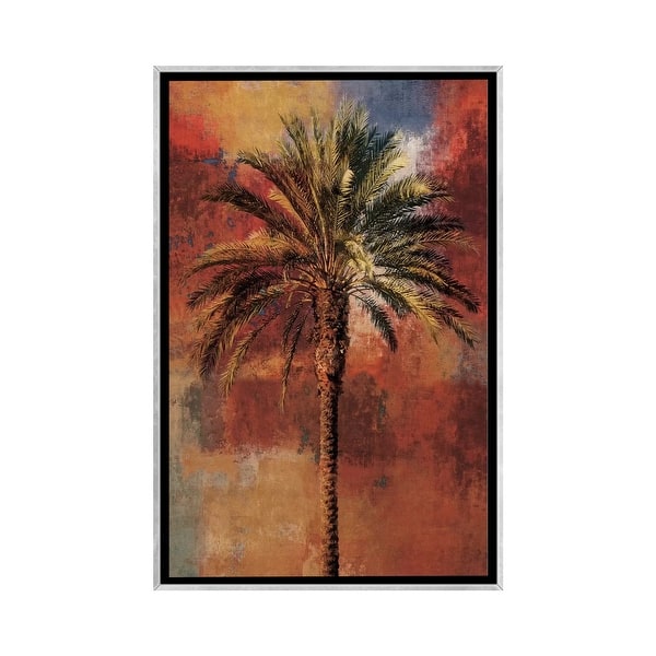 slide 2 of 15, iCanvas "Mustique I" by John Seba Framed Silver - 40x26