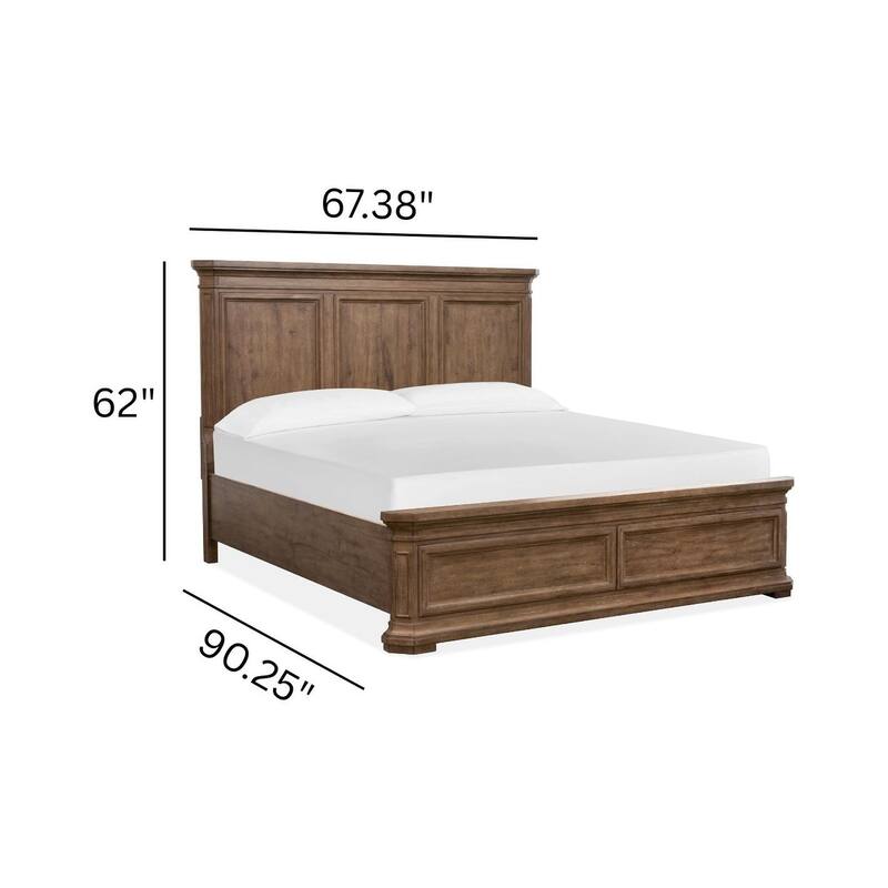 Magnussen Home Adler Court Florentine Walnut Panel Bed