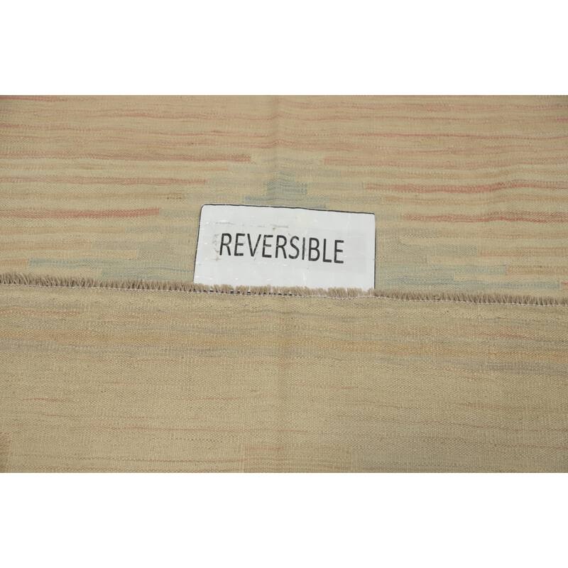 Hand Woven Southwestern Wool Multi-Colored Geometric Area Rug - 6' 11'' X 5' 0''