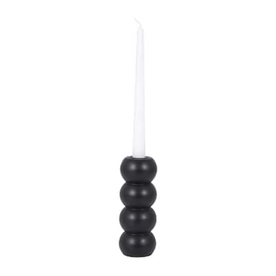 Sagebrook Home Wood, Ribbed Votive Holder, Natural, Cylinder, Ribbed
