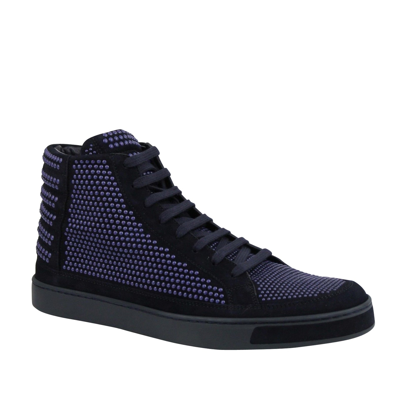 gucci blue suede sneakers