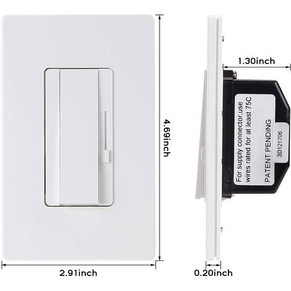 Shop 4 Pack Dimmer Switch 3 Way Single Pole Overstock