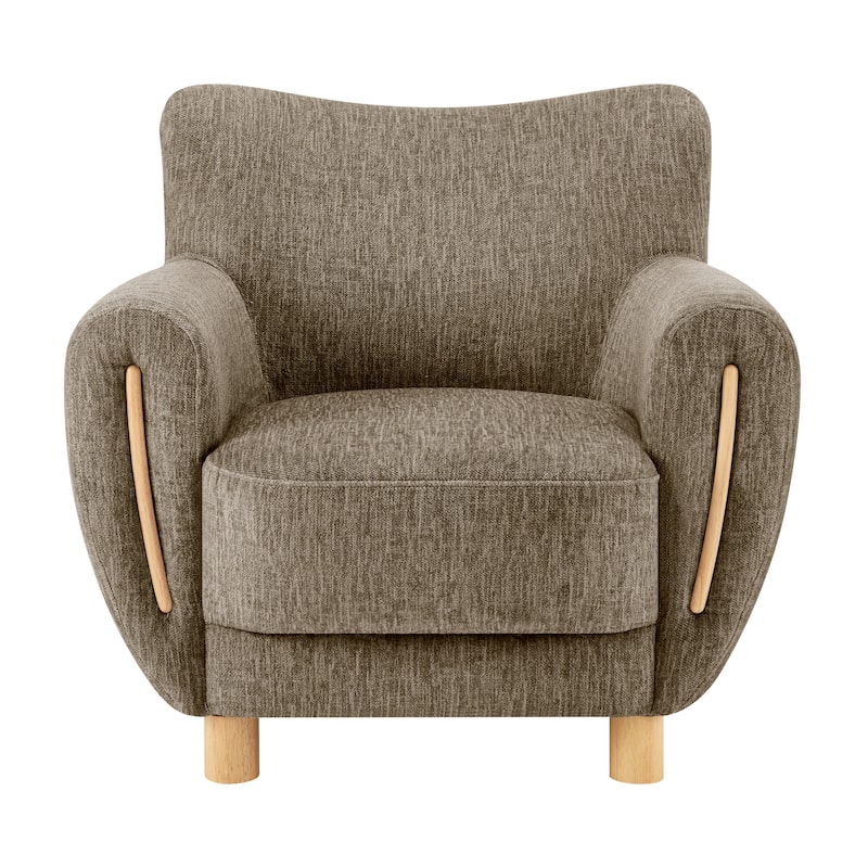 NPD Furniture Bellamy Fabric Accent Arm Chair - Pasadena Taupe