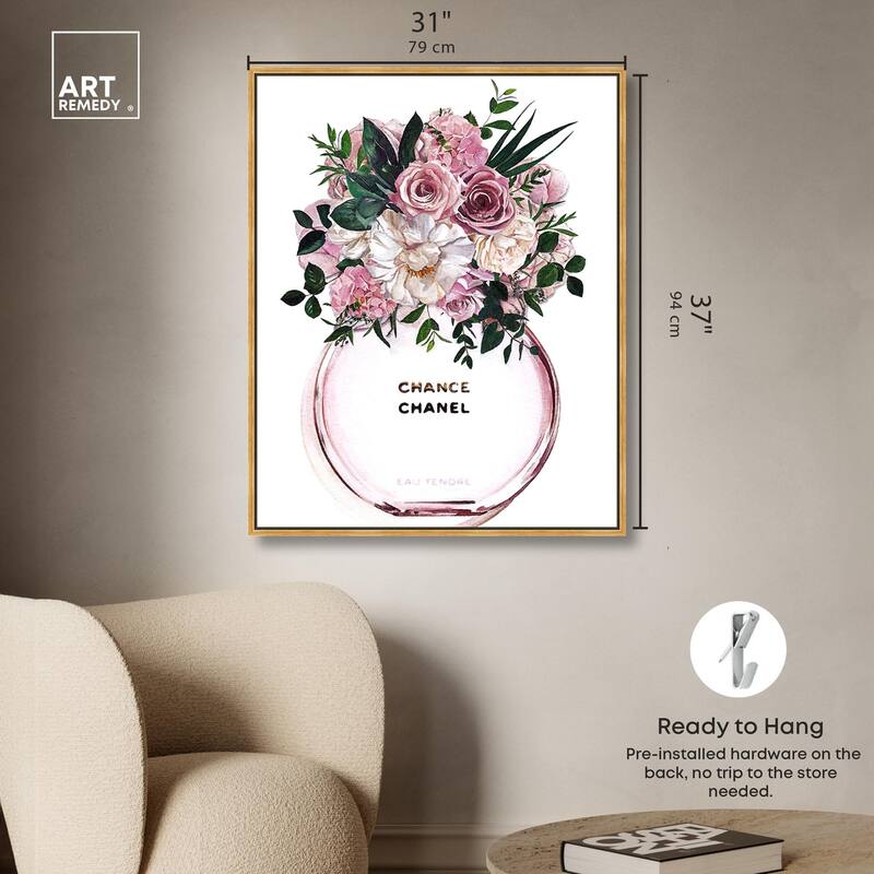 Floral Chance Fragrance Canvas by Art Remedy