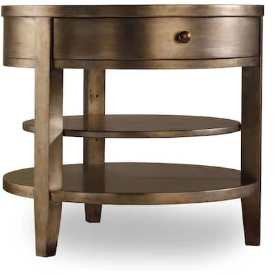 Hooker Furniture 28 Inch Diameter Hardwood End Table from the