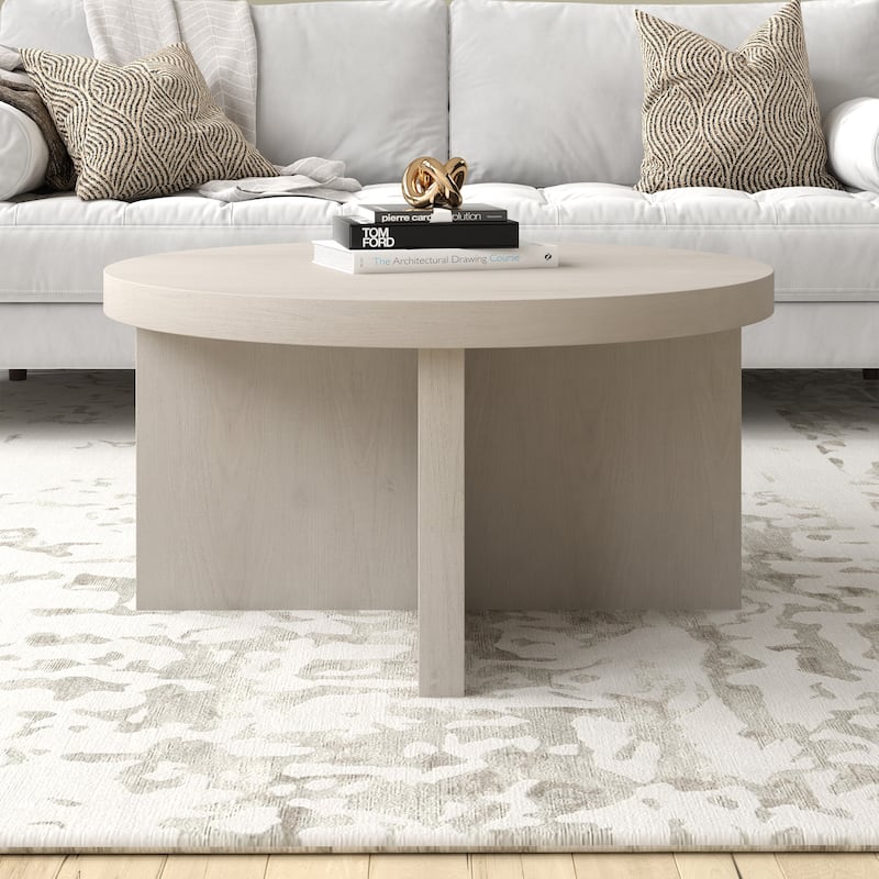 Elna 33" Wide Round Coffee Table - 33" Wide