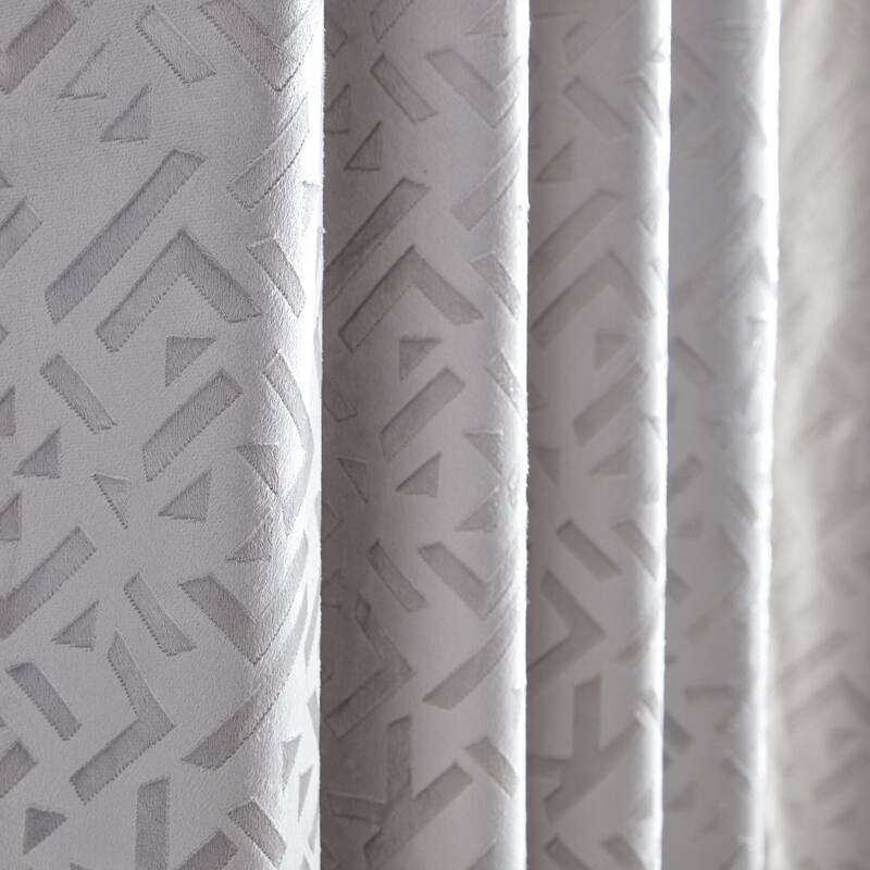 KARL LAGERFELD PARIS Embossed Curtain Panel Pair