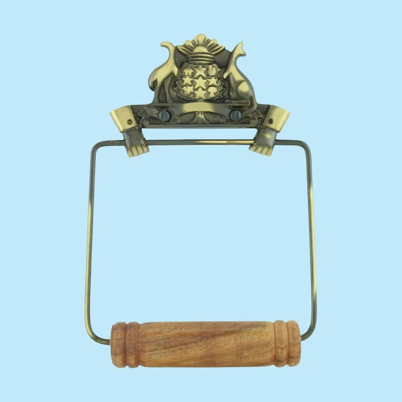 Toilet Paper Holder Wall Mount Antique Brass Victorian Hands Tissue Holder Renovators Supply