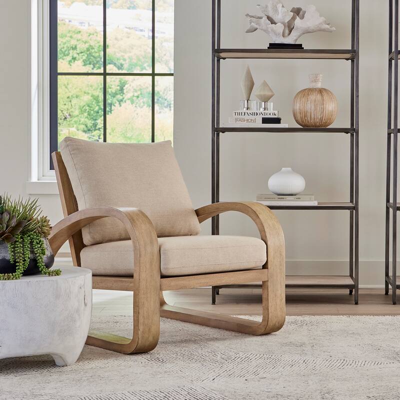 Uttermost Barbora Wooden Accent Chair - 30.5"W x 32"H x 37.5"D