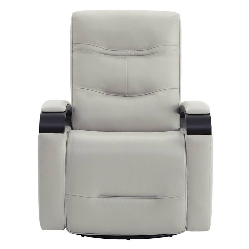 Spruce & Spring Regan Leather Power Recliner Swivel Glider Rocker with Power Headrest