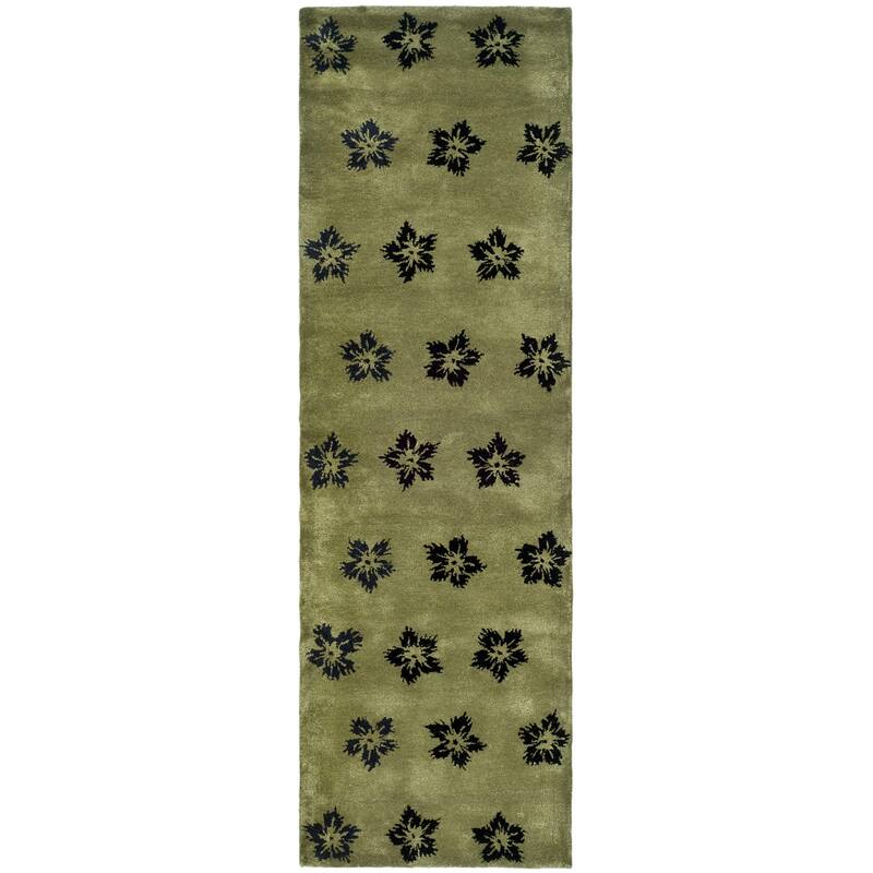 SAFAVIEH Handmade Soho Teela Leaves N.Z. Wool Rug