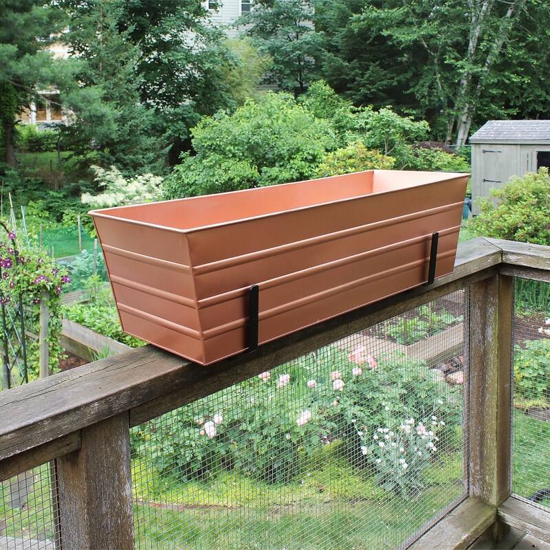 Achla Designs Flower Box Brackets for 2x6 Rail