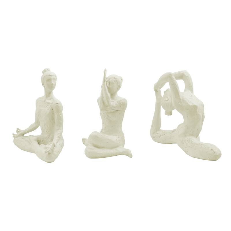 Hi-Line Abstract Yoga Pose Sculpture Set
