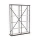 preview thumbnail 9 of 8, Marcin Transitional 58-inch 5-Shelf Metal Bookcase by Furniture of America Antique White