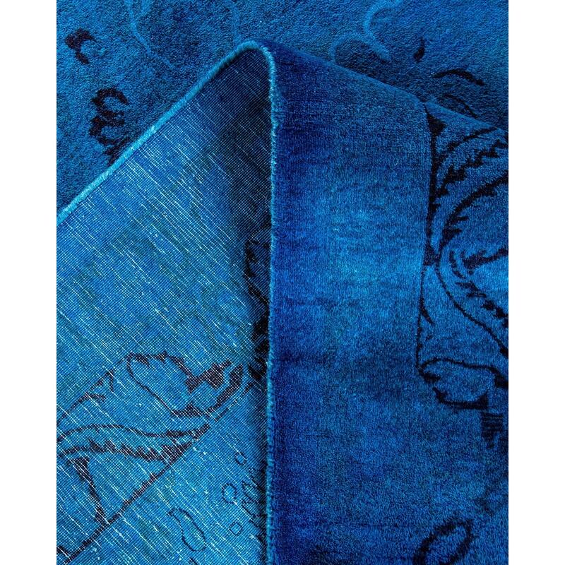 Fine Vibrance, One-of-a-Kind Hand-Knotted Area Rug - Blue, 10' 1" x 13' 10" - 10' 1" x 13' 10"