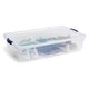preview thumbnail 4 of 76, Rubbermaid Cleverstore 30 Quart Plastic Storage Tote Container with Lid (6 Pack)