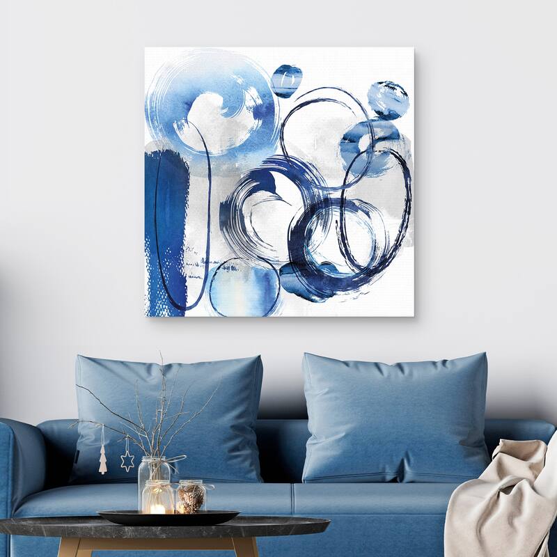 Blue Ring by Nikki Chu Canvas Art Print