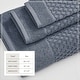 preview thumbnail 55 of 197, Linery & Co. Cotton Diamond Waffle Texture Bath Towels