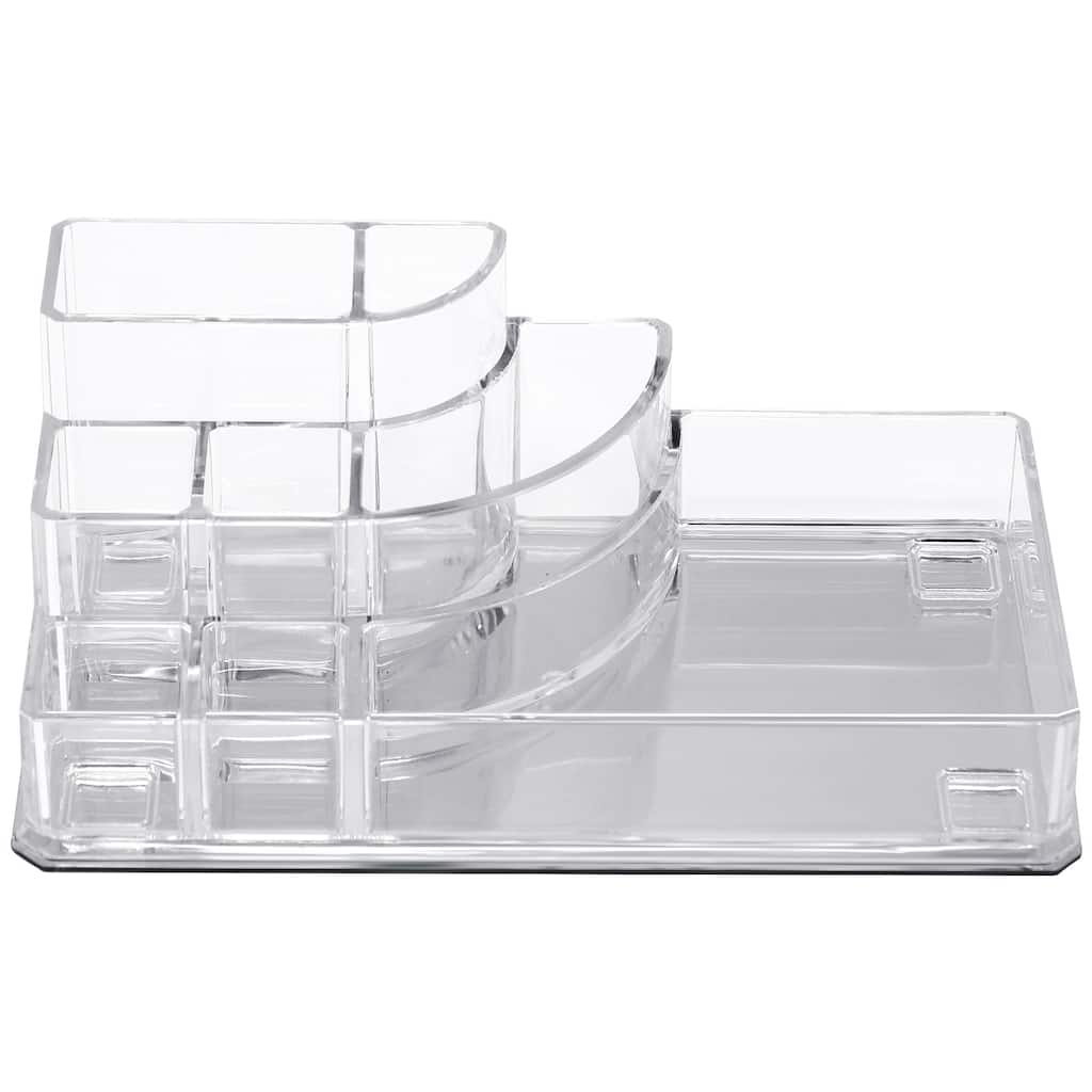 Sorbus Clear Acrylic Mini Makeup Organizer With 8 Slots - 6.75" L x 3.75" W x 2.7" H