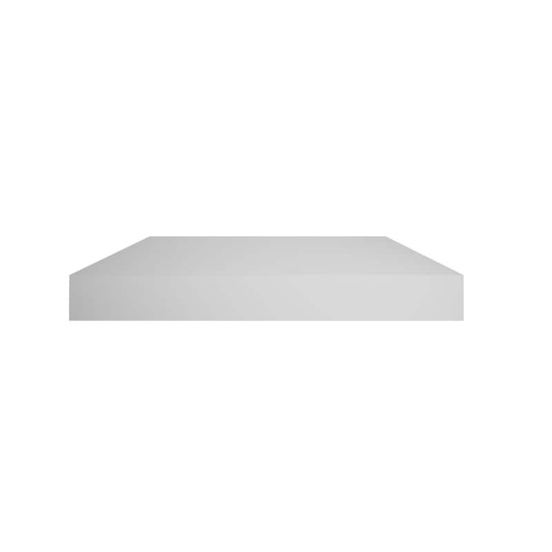 Endurathane 500 Series Flat Post Top: 6 1/2"W x 1 1/2"H, Factory Primed Polyurethane - Off-White