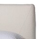 preview thumbnail 5 of 9, Vinicio Mid-Century Modern Cream Boucle Platform Bed