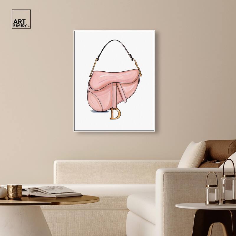 Doll Memories - Blush Pink Bag Canvas by Art Remedy