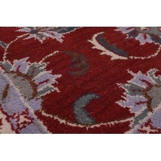 5'x8' Hand Tufted Wool Oriental Area Rug Rust, Beige Color - 5' x 8 ...