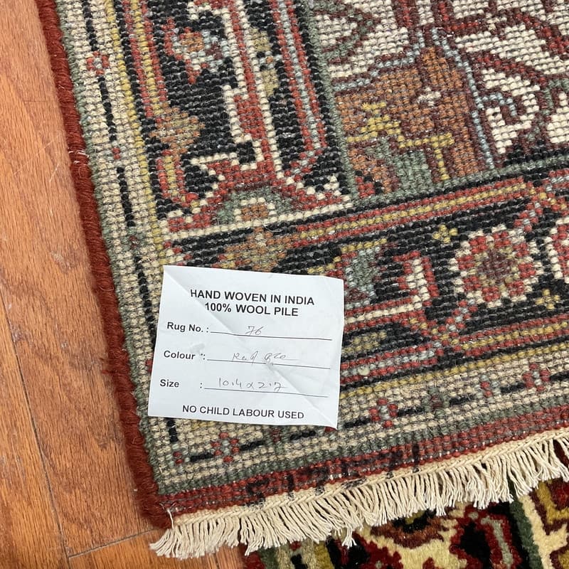 Handmade One-of-a-Kind Heriz Wool Oriental Rug 2'7 x 10'4 - 2.7 x 10.4