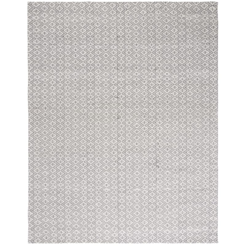 SAFAVIEH Handmade Marbella Vien Wool Rug - 8' x 10' - Ivory/Black