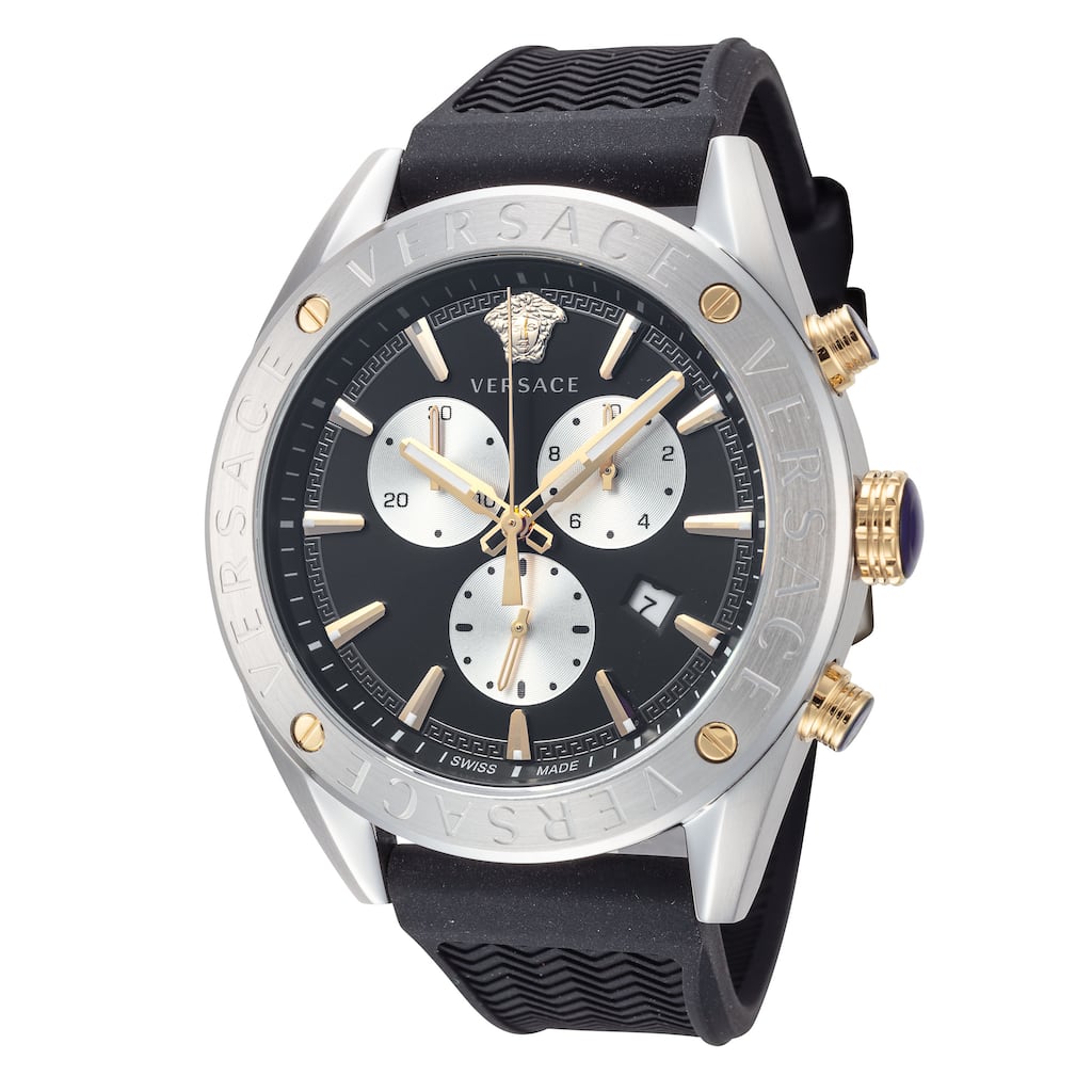 Versace Men's V-Chrono 44mm Quartz Watch - N/A