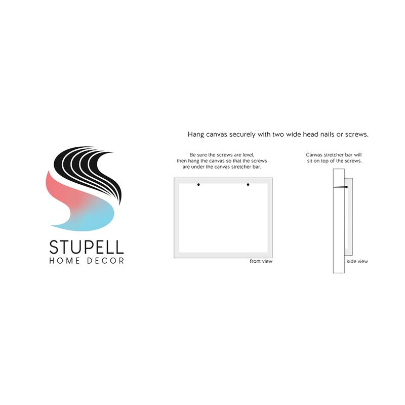 Stupell Industries Red White & Blue Patriotic American Celebration Canvas Wall Art, Design by Graffitee Studios