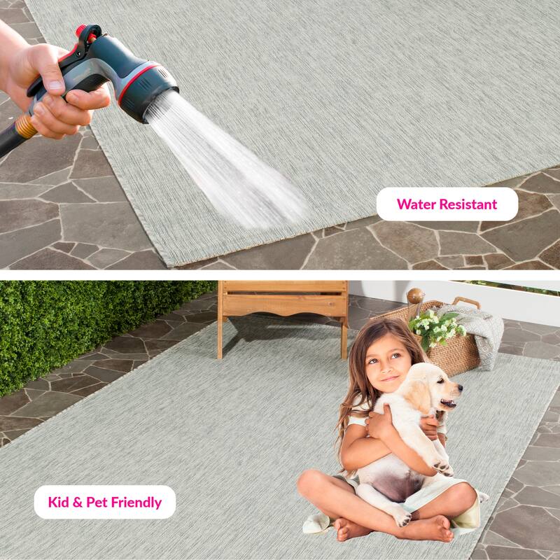SAFAVIEH Courtyard Consilia Outdoor Waterproof Patio Backyard Rug