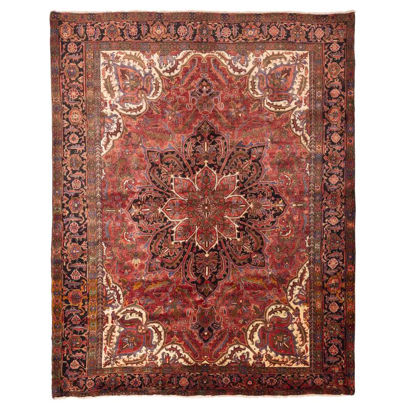 ECARPETGALLERY Hand-knotted Sarabi Dark Red Wool Rug - 10'4 x 12'9