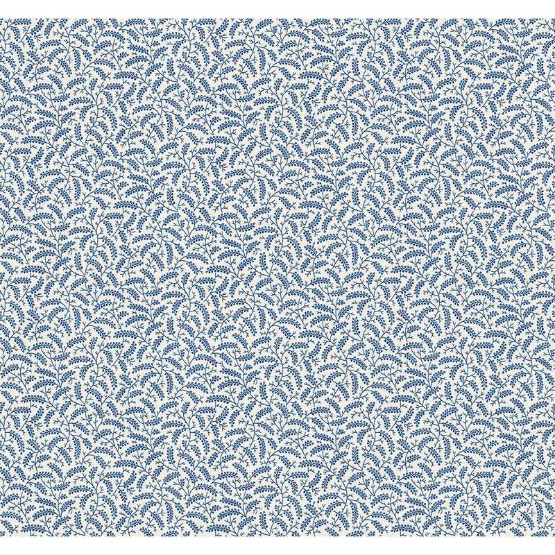 Seabrook Designs Cossette Nonwoven Unpasted Wallpaper - 27 in. W x 27 ft. L - Denim Wash