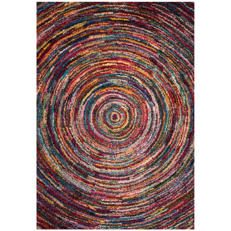 SAFAVIEH Fiesta Shag Karima Abstract Rug