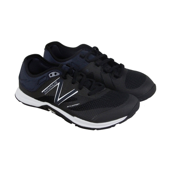 New Balance Enterainment Womens Black Mesh Athletic Lace Up Training Shoes