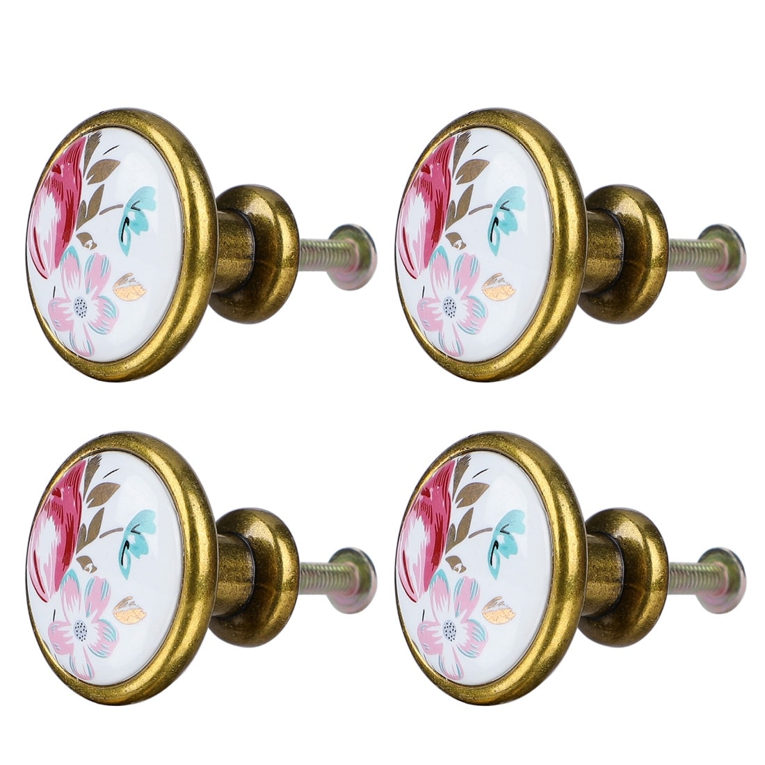 Shop 4pcs Ceramic Knobs Vintage Knob Drawer Pull Handle Furniture