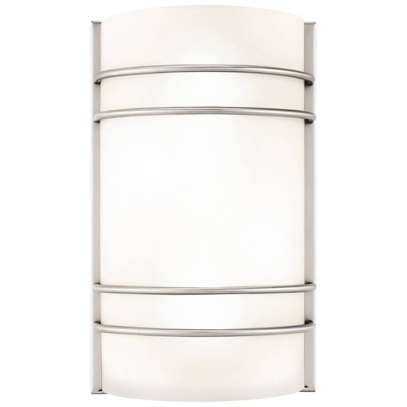 Strick & Bolton Mene 2-light Brushed Steel Wall Sconce - Brushed Steel
