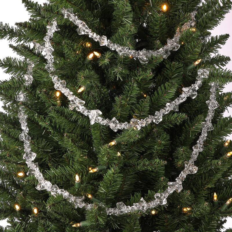 72" Acrylic Ice Chunk Garland" - Clear - 72