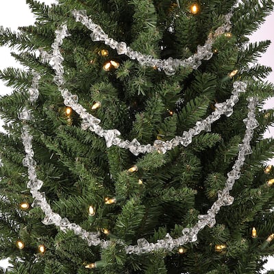72" Acrylic Ice Chunk Garland" - Clear - 72