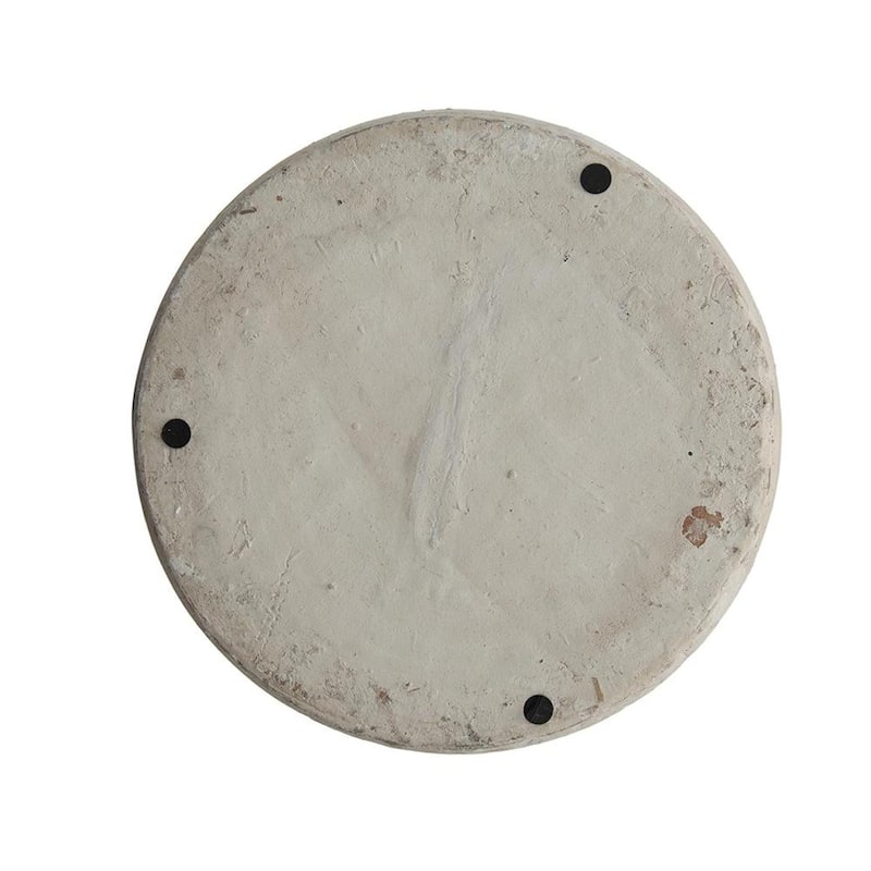 11" Antiqued Bronze And Light Gray Color Block Ceramic Round Table Vase - 7.50