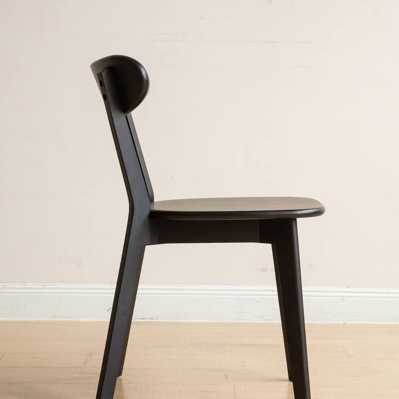GDFStudio - Eliza Solid Oak Dining Chair with Comfortable Curved Back