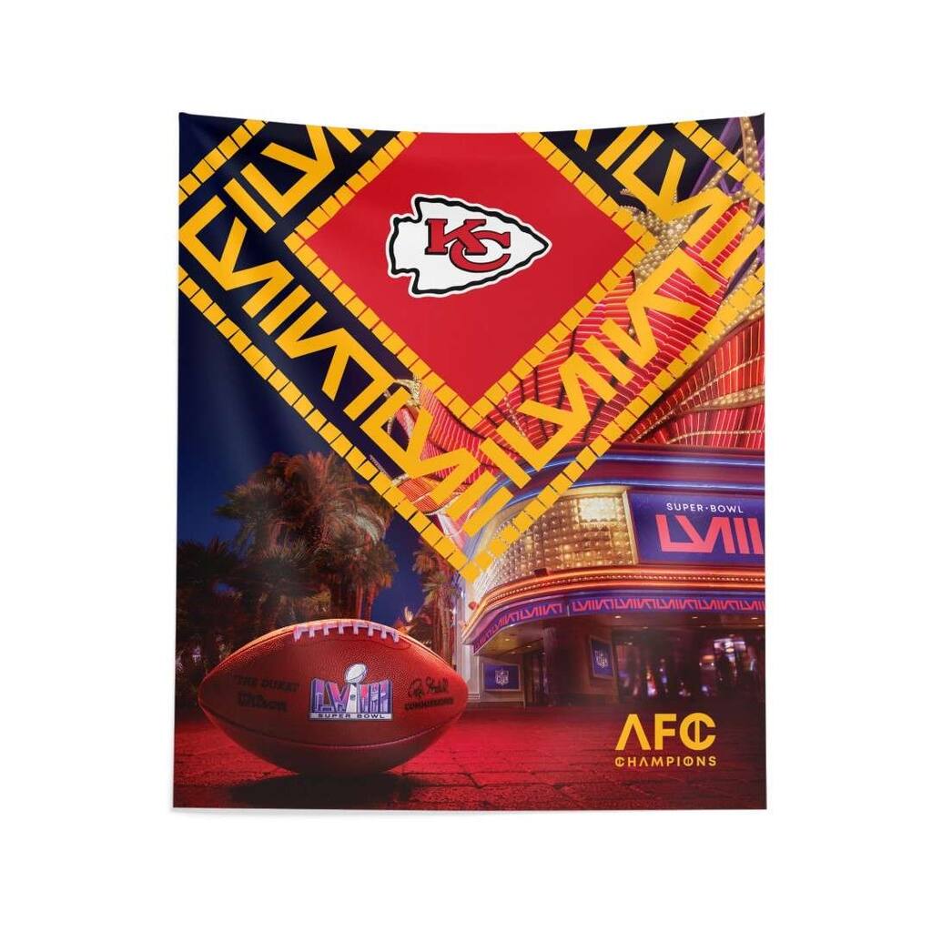 NFL Kansas City Chiefs SB58 Arrival Participant Wall Hanging - 34"x40"