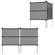 preview thumbnail 12 of 10, Costway 2/4 PCS Air Conditioner Fence Panels with Metal Ground Stakes 4 PCS