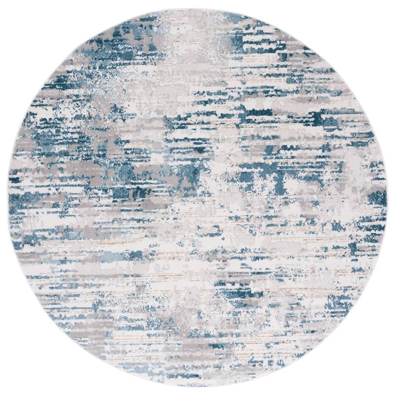SAFAVIEH Vogue Phoebe Modern & Contemporary Abstract Cream/Teal Rug