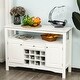 preview thumbnail 1 of 15, HOMCOM Modern Kitchen Buffet Bar Cabinet Storage with Drawer and 12-Bottle Wine Rack for Living Room - 45.75*15.75*32.5