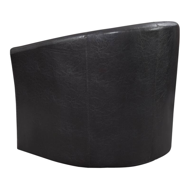 Tournefeuille Faux Leather Swivel Armchair