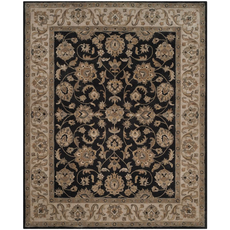 SAFAVIEH Handmade Royalty Madyson Traditional Oriental Wool Rug - 8' x 10' - Charcoal/Silver